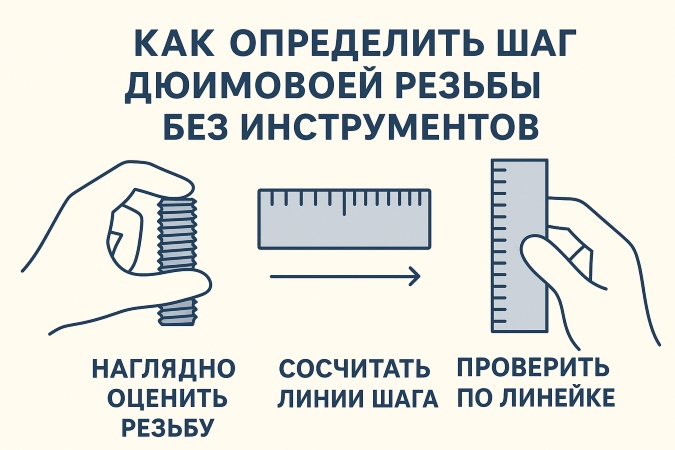Как перевести дюймовые размеры резьбы в миллиметры?